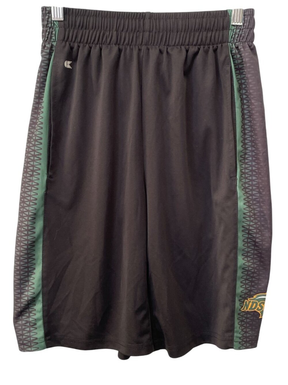 Colosseum Athletic Shorts Small NDSU Bison Black Green Basketball Sportswear